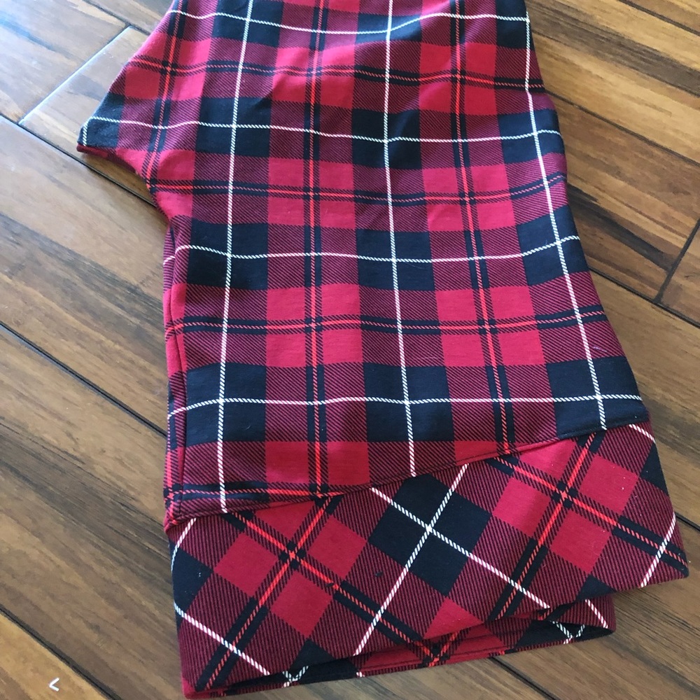 Cropped Plaid Pant